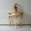 Console Demi Lune en rotin