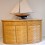 Buffet curvé en rotin