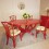 Table ovale en rotin