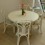 Table Ø 122 en rotin avec 1 allonge 